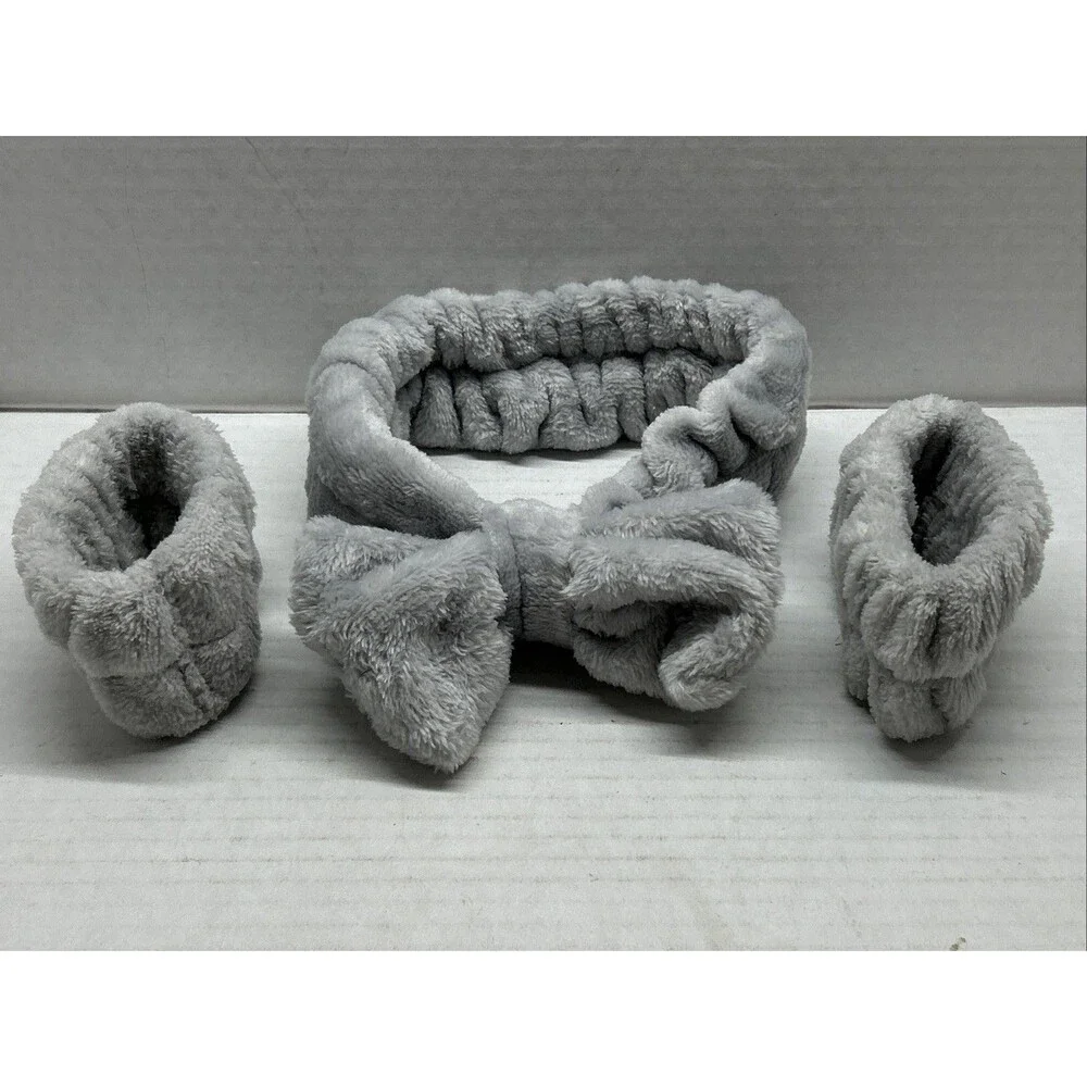 Headband & Wrist Band Set - Gray